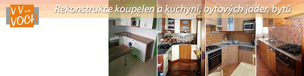 Rekonstrukce Plzeň - kuchyně, kuchyňské linky